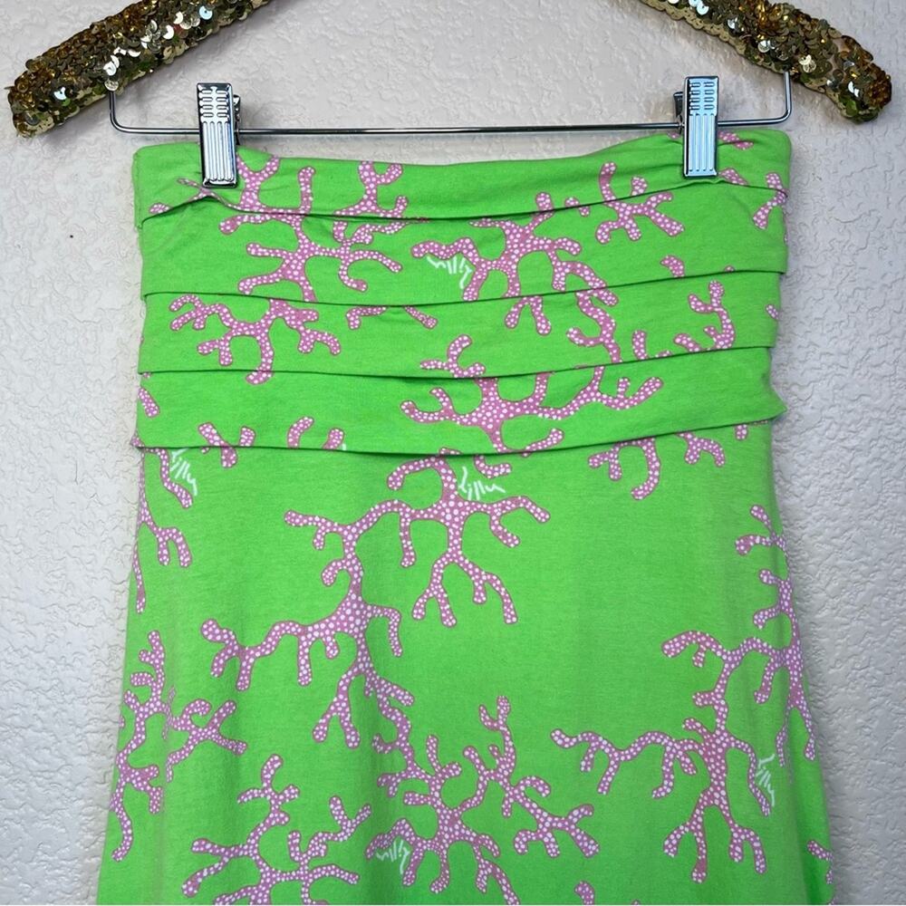 Lilly Pulitzer • Petula Strapless Maxi Dress Coral Me Crazy - Picture 6 of 12